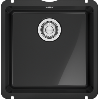 KUBUSX - Onderbouwspoelbak / 445 x 454mm / Manuele lediging / Onyx