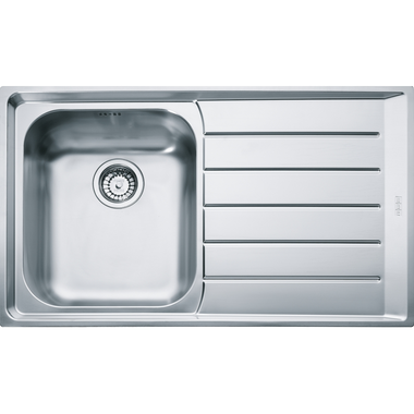 Neptune - Vlakbouw- & SlimTopspoeltafel / 864 x 514 mm / 1 bak / Glad / Druipblad rechts