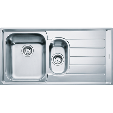 Neptune - Vlakbouw- & SlimTopspoeltafel / 1004 x 514 mm / 1+1/2 bak / Glad / Druipblad rechts