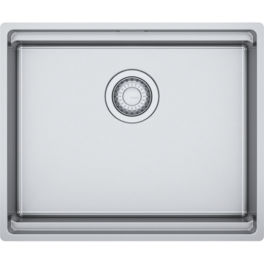 BOX PRO - Vlakbouwspoelbak / SlimTop / Onderbouw / 1 bak / 500 x 410 x 200 mm / Manuele lediging / RVS glad + Set 3 accessoires