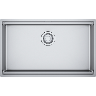 BOX PRO - Vlakbouwspoelbak / SlimTop / Onderbouw / 1 bak / 700 x 410 x 200 mm / Manuele lediging / RVS glad + Set 3 accessoires