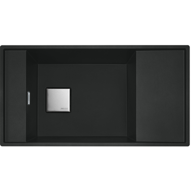 Fresno - Vlakbouw/onderbouwspoeltafel / 860 x 458 mm / 1 bak / Zwart mat