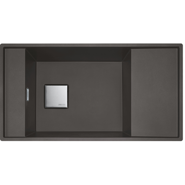 Fresno - Vlakbouw/onderbouwspoeltafel / 860 x 458 mm / 1 bak / Leigrijs / Omkeerbaar