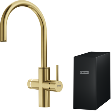 Mythos Water Hub 6 in 1 - Zwenkbare kraan / Zijhendel / Goud
