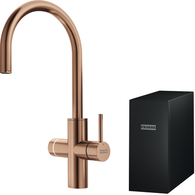 Mythos Water Hub 6 in 1 - Zwenkbare kraan / Zijhendel / Koper