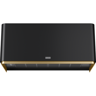 MYTHOS MASTERPIECE - Wanddampkap Zwart mat / Goud, 800 mm