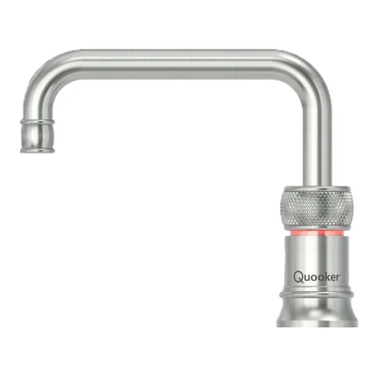 Quooker classic nordic square rvs koud, warm en kokend-water-kraan