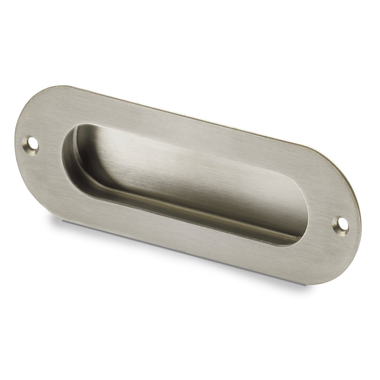 greep om in te laten Dodona, boorafstand 110, L 120 mm, B 40 mm, H 15 mm, roestvrij staal geborsteld