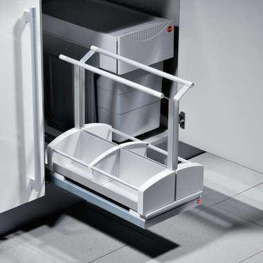 Hailo carry uitschuifbaar 395x245x459mm2 uitneemba 2 uitneembare manden