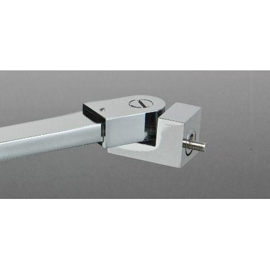 Stabilisatiestang wand/glas met dubbele scharnier, voor 8/12 mm glas