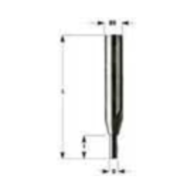 Rechte groeffrees z2 i=14 l=55 d=6