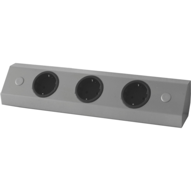 Energiebox RVS 3 stopcontacten + USB-A