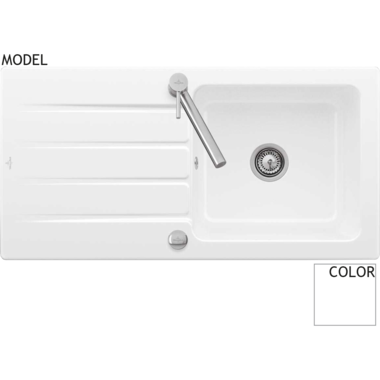 V&B 3360.01.kg architectura 60 sneeuwwit glanzend