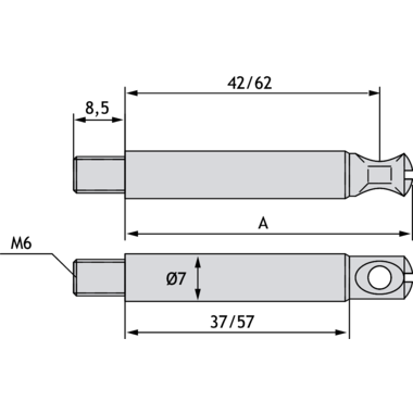 PV verbindingssysteem drevel m6 voor paneelverbinding