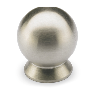Knop Serbinum, H 28 mm, ø 25 mm, roestvrij staal geborsteld