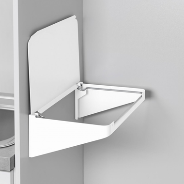 Hailo laundry houder voor vuilzak wit wandmontage