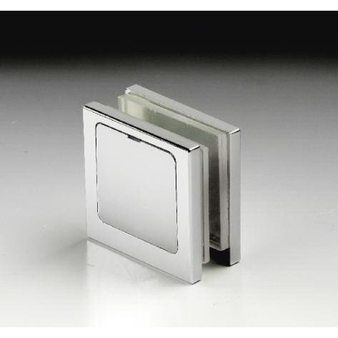 Klem wand/glas gelijk met de wand, voor 6/12 mm glas, B40 H40