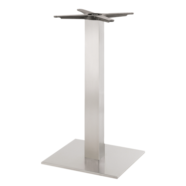 Onderstel inox square 400x400mm h.1100mm