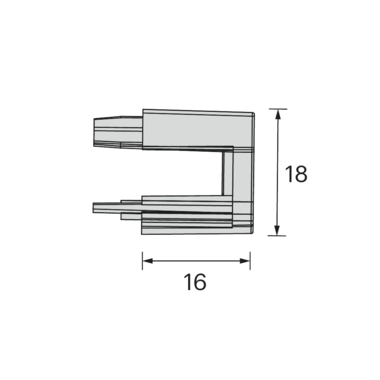 Eindkap led profiel Mec5