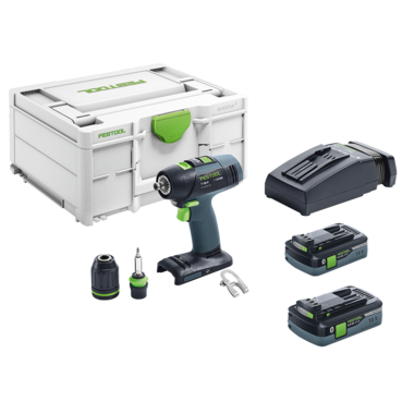 Festool accuschroefboor t 18+3 hpc4,0 i-plus