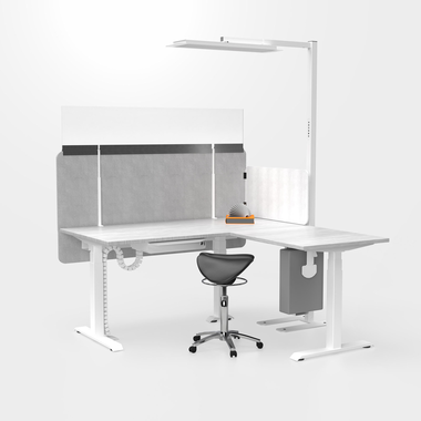 Bureelonderstel E-Corner Flex TQD