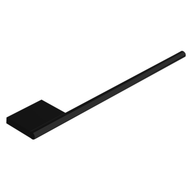 Handdoekdrager 7345  zwart 1-arm l350mm rond