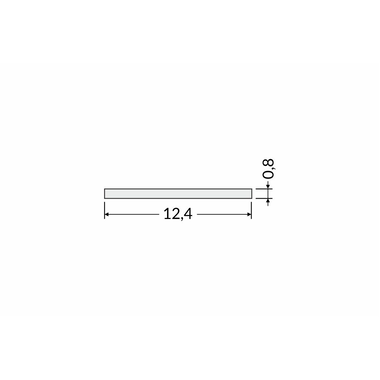 Slide diffusie afdekkap J voor led profiel