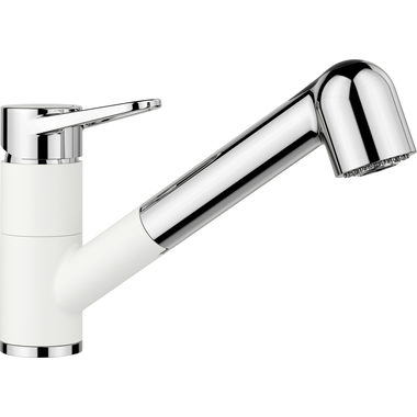 Blanco Wega-S II chroom/Silgranit-wit