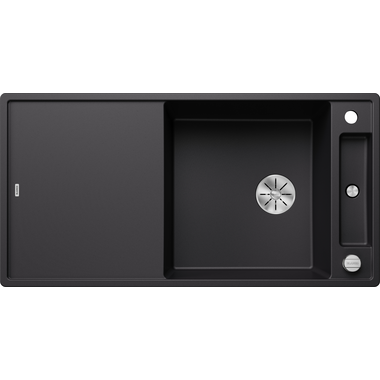 Blanco Axia III XL 6 S zwart automatische bediening