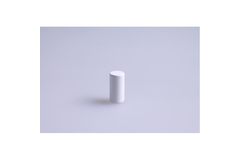 Knop cylinder piccolo messing/mat wit 10x20mm