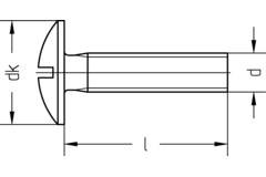Schroef voor kastbaarhouder M6x35mm