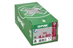 Houtschroef SPAX-S Pozidrive pankop 4.5 x 60