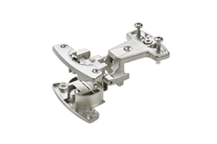 Basisscharnier Selekta Pro 2000 tweelingscharnier, 180 °, opdek 5.5 mm, met spreidpluggen, vernikkeld