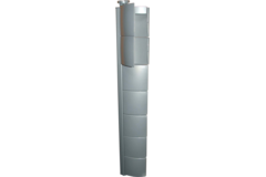 Flap kabelgeleiding verticaal alu 720mm/7 el.