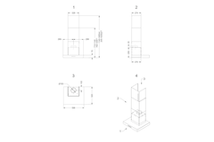 Novy salsa 60 cm RVS wanddampkap