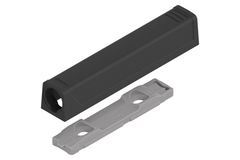 Tip on lange adaptorplaat carbonzwart