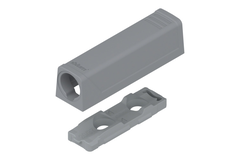 Tip on korte adapterplaat platinagrijs