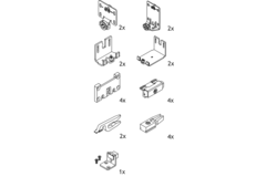 Hawa Combino 50 set 2 deuren dikte 19mm
