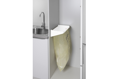 Hailo laundry houder voor vuilzak wit wandmontage