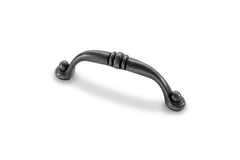 Greep Alberta, boorafstand 96, L 110 mm, B 14 mm, H 28 mm, tinkleurig antiek