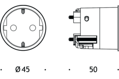 Rond 2.0 - unifit stopcontact nl-d wit