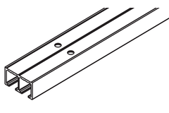 Hawa Clipo 16 dubbele looprail alu op te vijzen / 2500mm