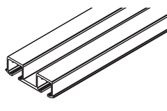 Dubbele looprail Hawa Clipo 26/36, alu, te vijzen, 6000mm
