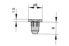 Deurdemper 5mm transparant
