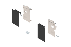 Fronthouders l+r binnenlade  m carbon zwart