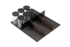 Filo frontlade met glazen potten V6 60 zwart