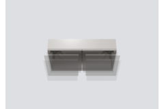 Scharnier-set Monoflat Lin-X450 vernikkeld