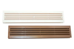 Luchtrooster wit badkamerdeuren 436x76mm