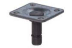 Bevestigingsplaat 38 x 38 vr bolwiel