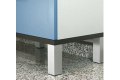 Meubelpoot capri alu h.150mm